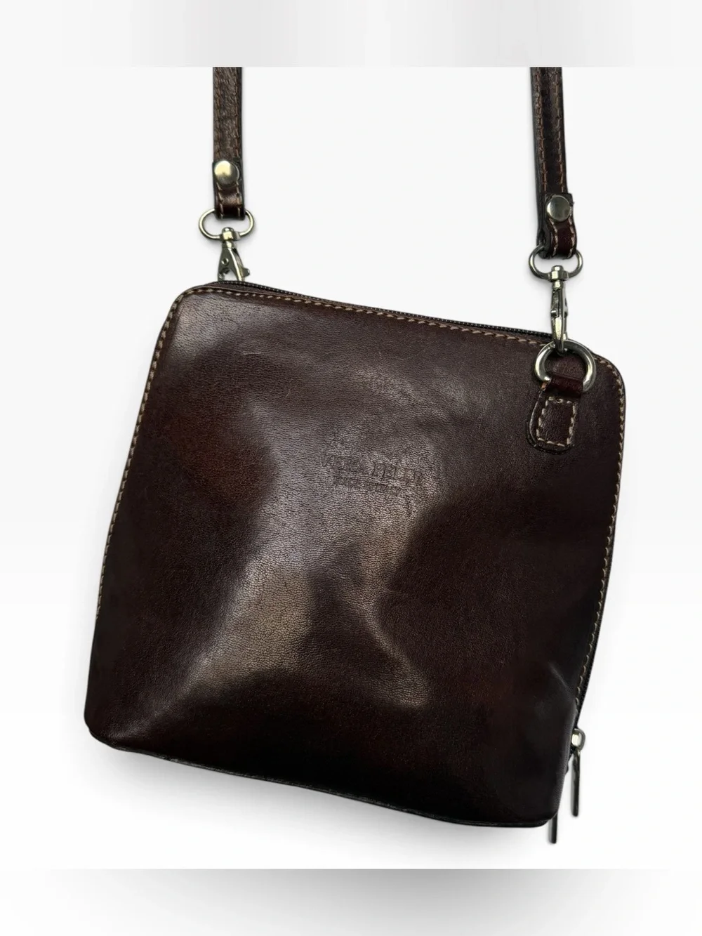 Petite Vera Pelle Italian Leather Crossbody purse